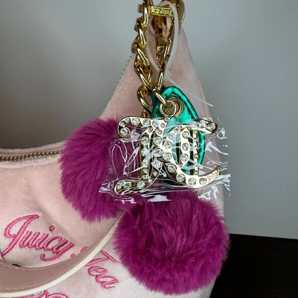 Juicy Couture Sweet‎ Tea Party Hobo Bag Spill the Juicy Tea Pink Clay NWT